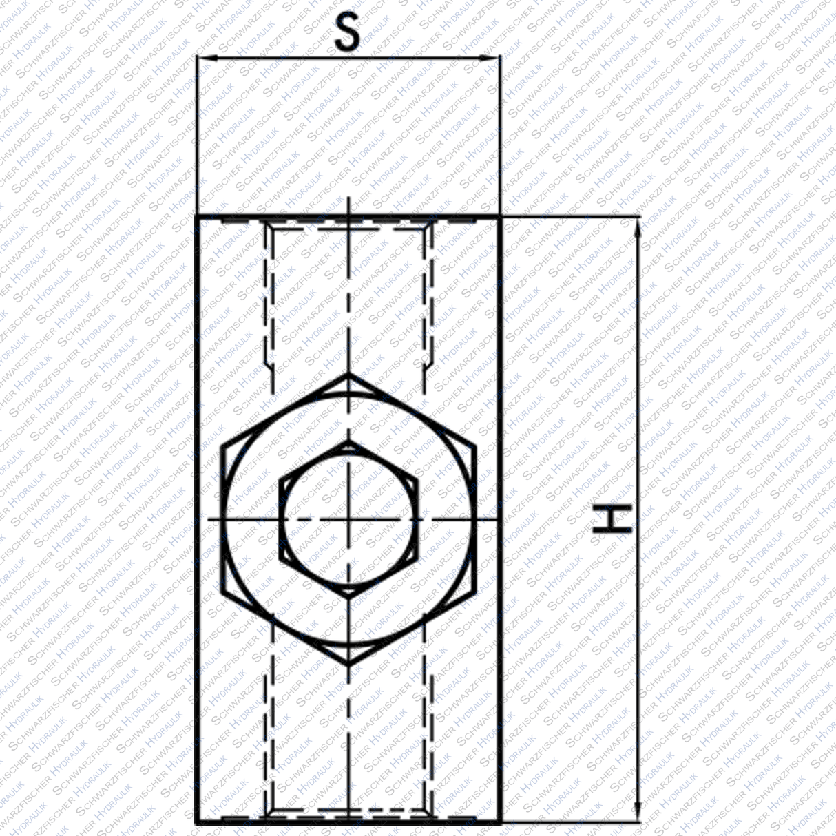 Hydraulik Senkbremsventil einfachwirkend druckkompensiert Overcenter Valves VBCD von Schwarzfischer Hydraulik