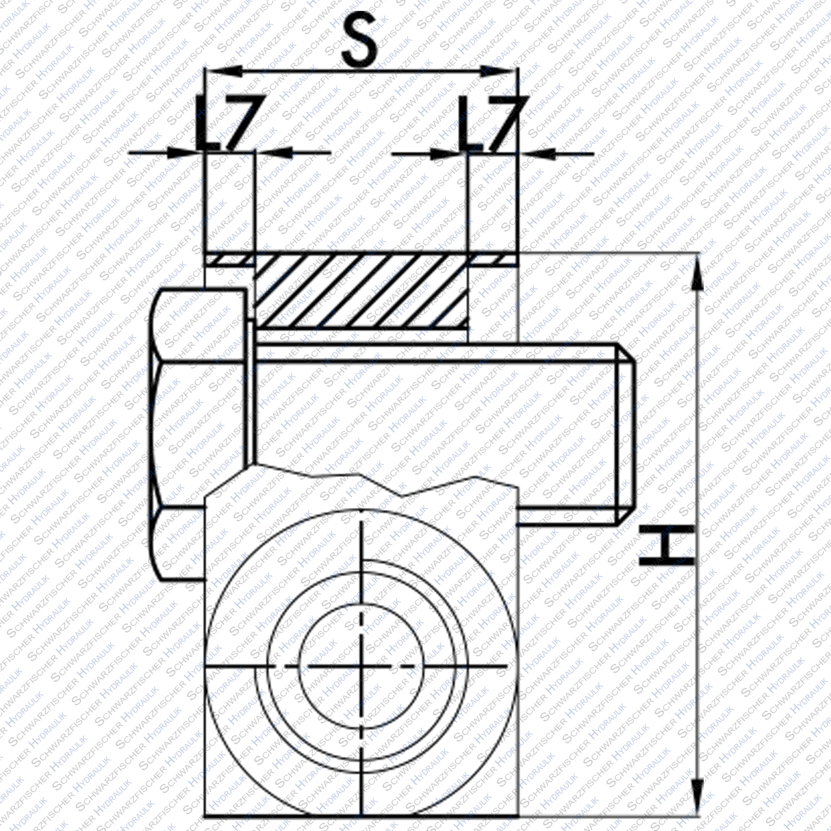 Ventil Hydraulik Sperrblock entsperrbares Rückschlagventil doppeltwirkend VBPDE von Schwarzfischer Hydraulik