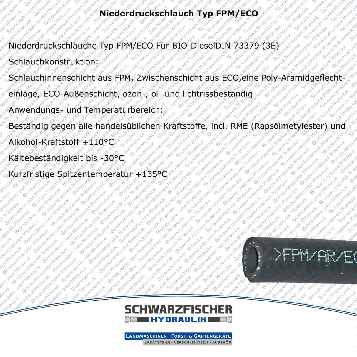 Niederdruckschlauch Typ FPM/ECO | Meterware und Spulen von Schwarzfischer Hydraulik
