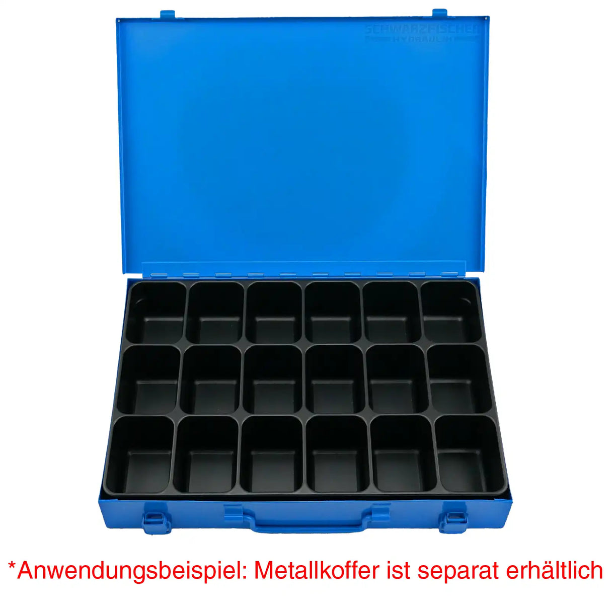 Einleger / Einteiler schwarz 18-fach