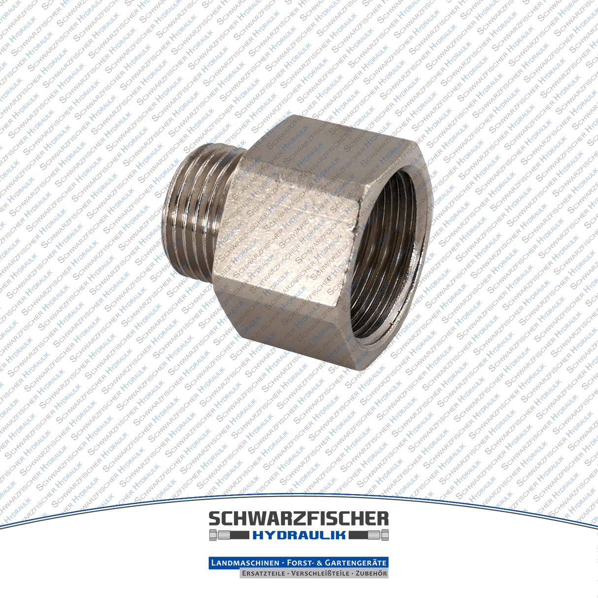 Reduziernippel in Messing vernickelt von Schwarzfischer Hydraulik