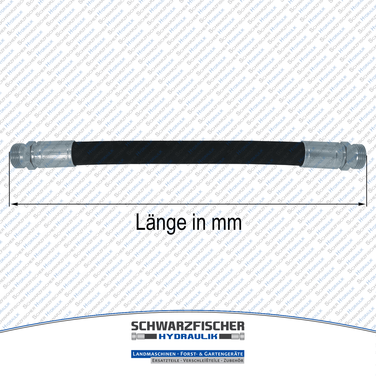 Hydraulikschlauch 2SC DN10 G3/8" AGR/AGR | Längen bis 5000mm von Schwarzfischer Hydraulik