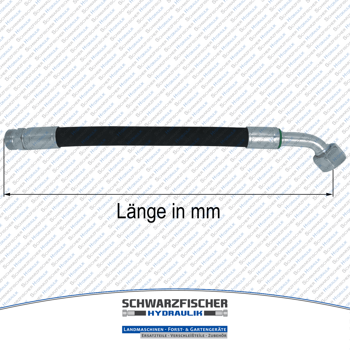 Hydraulikschlauch 2SC DN06 G1/8" AGR/DKR45 | Längen bis 5000mm von Schwarzfischer Hydraulik