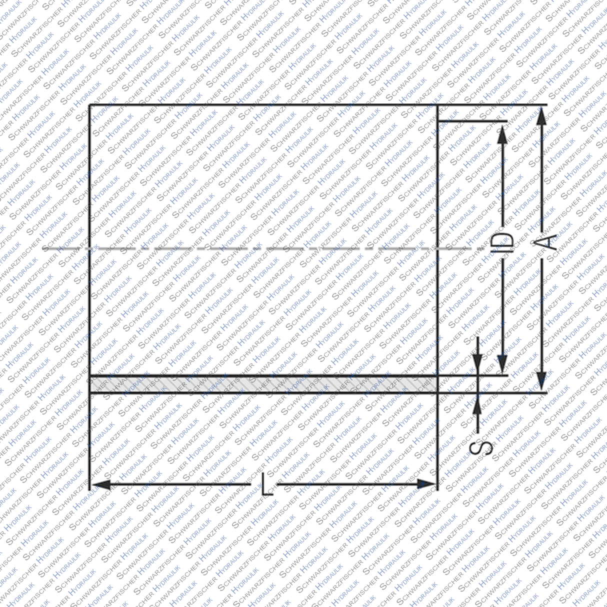 Alu Befestigungshülse für Schlauchschutz Berstschutz von Schwarzfischer Hydraulik