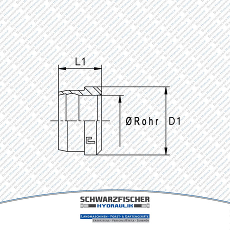 Hydraulik Schneidringverschraubung Baureihe L von Schwarzfischer Hydraulik