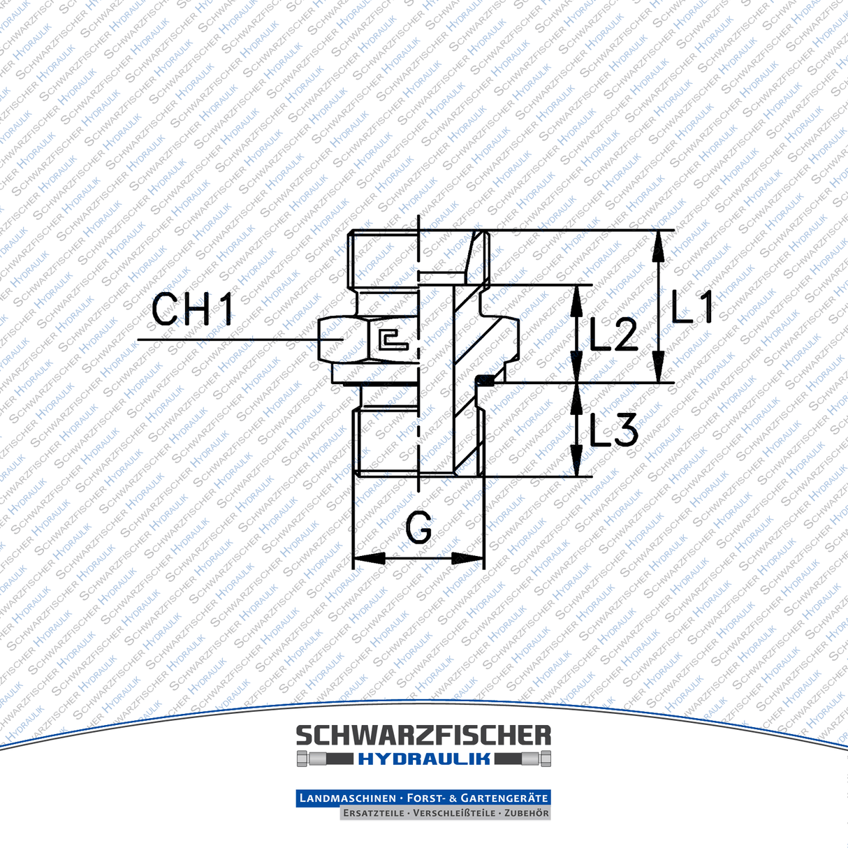 Hydraulik Einschraubverschraubung GE zöllig Baureihe S von Schwarzfischer Hydraulik