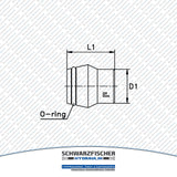 Hydraulik Verschlusskegel mit O - Ring VKS Baureihe S von Schwarzfischer Hydraulik