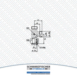 Einstellbare Hydraulik L - Verschraubung EL EVL Baureihe L von Schwarzfischer Hydraulik