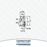 Hydraulik Reduzierverschraubung mit Dichtkegel RED Baureihe S von Schwarzfischer Hydraulik