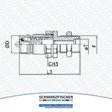 Hydraulik Steckkupplung Stecker Schott AG von Schwarzfischer Hydraulik