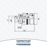 Hydraulik Schraubkupplung Muffe Außengewinde von Schwarzfischer Hydraulik