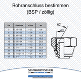 Hydraulikschlauch 2SC DN10 G3/8" DKR/AGR | Längen ab 5050mm von Schwarzfischer Hydraulik