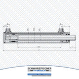 Hydraulikzylinder doppelwirkend ohne Befestigung | Stange Ø 16mm von Schwarzfischer Hydraulik