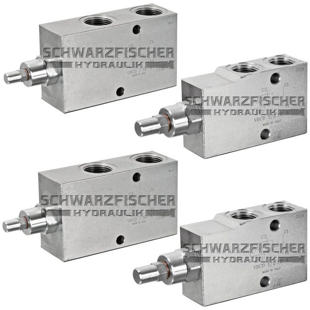 Hydraulik Senkbremsventil einfachwirkend Overcenter Valves VBCD von Schwarzfischer Hydraulik