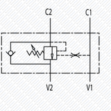 Hydraulik Senkbremsventil einfachwirkend Overcenter Valves VBCD von Schwarzfischer Hydraulik