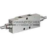 Hydraulik Senkbremsventil doppelwirkend Overcenter Valves VBCD von Schwarzfischer Hydraulik