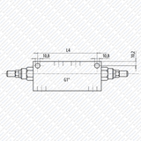 Hydraulik Senkbremsventil doppelwirkend Overcenter Valves VBCD von Schwarzfischer Hydraulik