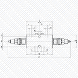 Hydraulik Ventil Senkbremsventil doppelwirkend druckkompensiert VBCD 3/4" DE CC von Schwarzfischer Hydraulik