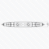 Hydraulik Ventil Senkbremsventil doppelwirkend druckkompensiert VBCD 3/4" DE CC von Schwarzfischer Hydraulik