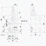 Hydraulik Senkbremsventil einfachwirkend zum Aufflanschen auf OMS Ölmotor VBCDF von Schwarzfischer Hydraulik