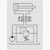 Hydraulik DBV Druckbegrenzungsventil VMP mit Handrad und Manometer Anschluss von Schwarzfischer Hydraulik