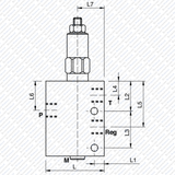 Hydraulik Ventil Druckminderventil Druckreduzierventil - direktgesteuert VRP von Schwarzfischer Hydraulik