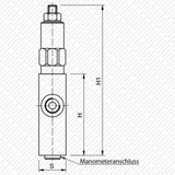 Hydraulik Ventil Druckminderventil Druckreduzierventil - direktgesteuert VRP von Schwarzfischer Hydraulik