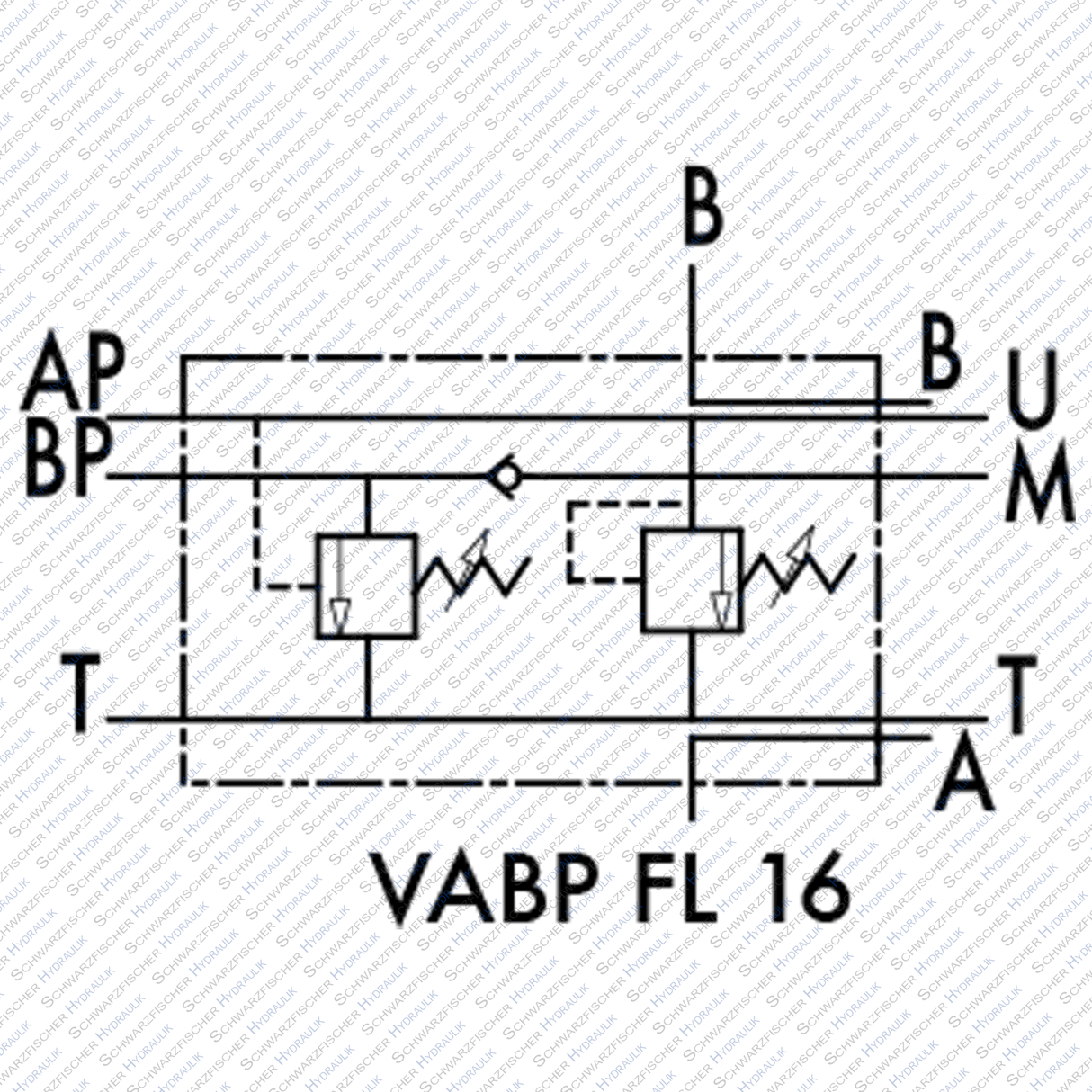 Hydraulik Abschaltventil VABP für Cetop 03 - 05 - 07 für Pumpen Nieder/Hochdruck von Schwarzfischer Hydraulik