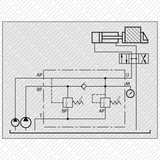 Hydraulik Abschaltventil VABP für Cetop 03 - 05 - 07 für Pumpen Nieder/Hochdruck von Schwarzfischer Hydraulik