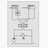 Hydraulik Druckfolgeventil mit Umgehungsrückschlagventil VS2C mit Hutmutter von Schwarzfischer Hydraulik