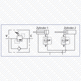 Hydraulik Ventil Druckfolgeventil mit Umgehungsrückschlagventil VSQL von Schwarzfischer Hydraulik