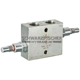 Schockventil doppelwirkend VAU 1/4“ 3/8“ 1/2“ 3/4" verschiedene Einstellbereiche von Schwarzfischer Hydraulik