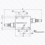 Schockventil doppelwirkend VAU 1/4“ 3/8“ 1/2“ 3/4" verschiedene Einstellbereiche von Schwarzfischer Hydraulik