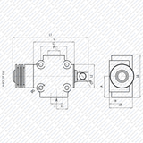 Hydraulik Abschaltventil FCR 2T Kipperabschaltventil unbetätigt geschlossen von Schwarzfischer Hydraulik