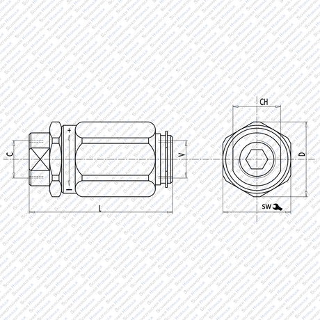 Hydraulik Ventil Drosselventil VRB Drossel - Ventil Zoll Innengewinde von Schwarzfischer Hydraulik