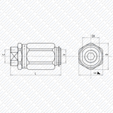 Hydraulik Drosselrückschlagventil VRF Drossel - Rückschlagventil Zoll Innengewinde von Schwarzfischer Hydraulik