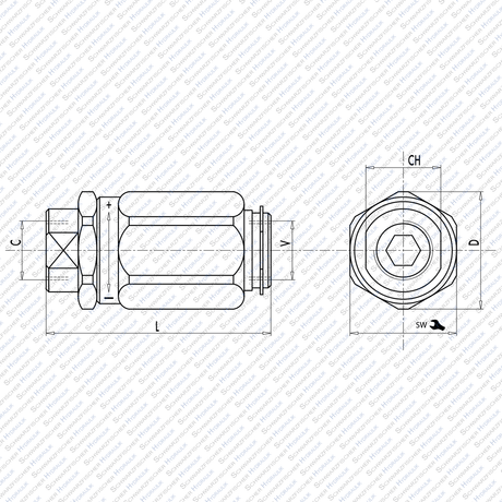 Hydraulik Drosselrückschlagventil VRF Drossel - Rückschlagventil Zoll Innengewinde von Schwarzfischer Hydraulik