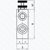 Hydraulik 3 - Wege Stromregelventil Mengenteiler RFP3 von Schwarzfischer Hydraulik