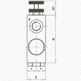 Hydraulik 3 - Wege Stromregelventil Mengenteiler m. Umgehungsrückschlagventil RFP3 von Schwarzfischer Hydraulik