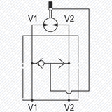 Hydraulik Wechselventil VSBF12 für OMP,OMR,OMS Hydraulikmotor Ölmotor wählbar von Schwarzfischer Hydraulik