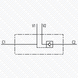 Hydraulik Ventil Sperrblock entsperrbares Rückschlagventil einfachwirkend VBPSE von Schwarzfischer Hydraulik