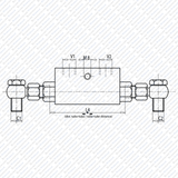 Hydraulik Sperrblock entsperrbares Rückschlagventil einfachwirkend VBPSE von Schwarzfischer Hydraulik