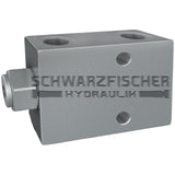 Ventil Hydraulik Sperrblock Rückschlagventil entsperrbar einfachwirkend VBPSE von Schwarzfischer Hydraulik