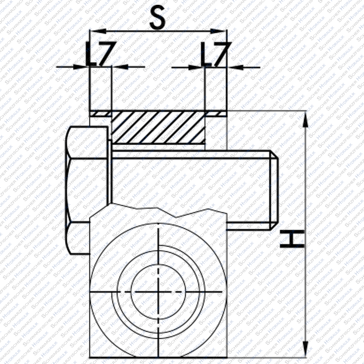 Ventil Hydraulik Sperrblock entsperrbares Rückschlagventil doppeltwirkend VBPDE von Schwarzfischer Hydraulik