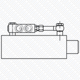 Ventil Hydraulik Sperrblock entsperrbares Rückschlagventil doppeltwirkend VBPDE von Schwarzfischer Hydraulik