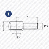 Hydraulik Ringinppel / Ringstutzen 1/4" Rohr 12mm von Schwarzfischer Hydraulik