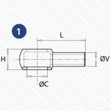 Hydraulik Ringinppel / Ringstutzen 1/2" Rohr 12mm von Schwarzfischer Hydraulik