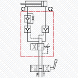 Hydraulik Pflugwendeventil doppelwirkend VRAP von Schwarzfischer Hydraulik