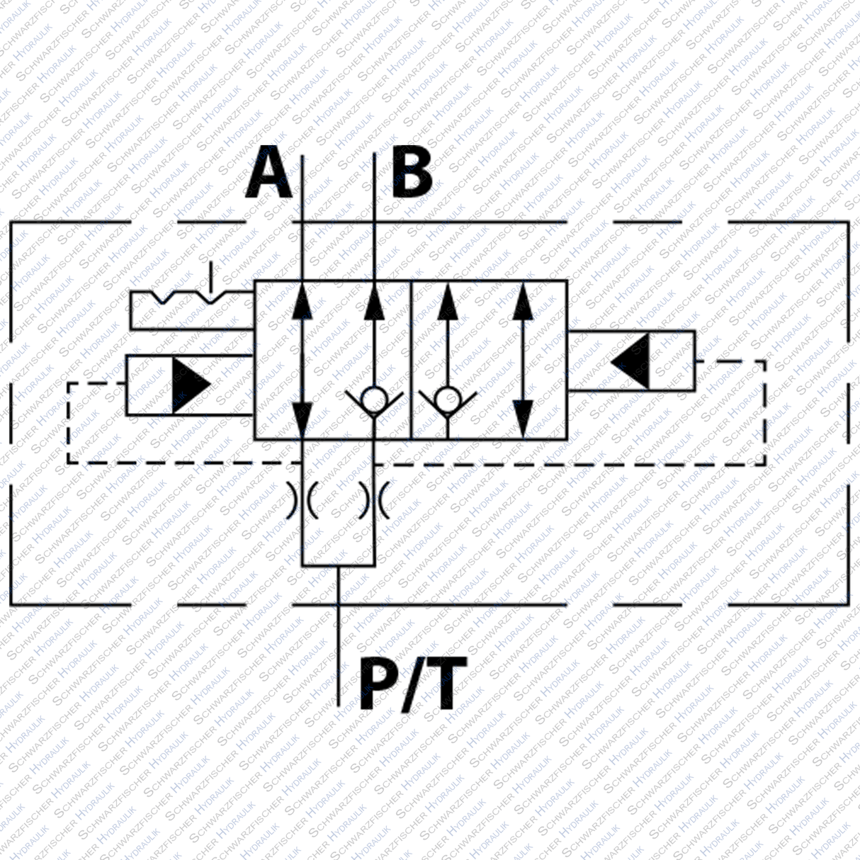 Hydraulik Ventil Spuranreißer Ventil Gassenmarkierungsventil VDFS von Schwarzfischer Hydraulik