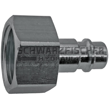 Druckluft - Schnellkupplungsstecker mit Außengewinde in Stahl gehärtet und verzinkt von Schwarzfischer Hydraulik